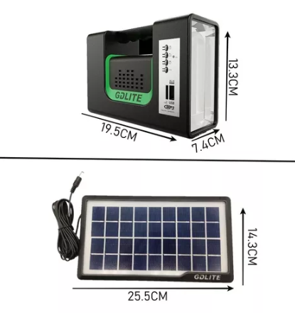 Miniatura 4 de Kit Panel Solar 3 Bombillas Con Radio